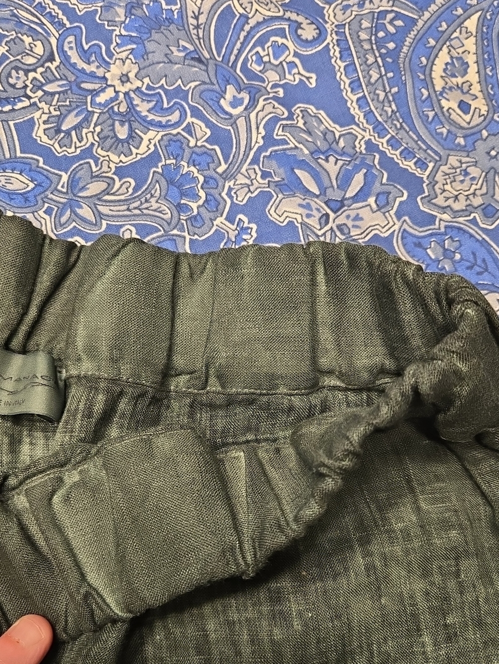 Ploumanac'h Naples Linen Skirt Size Small Nori Colour - Picture 9 of 11